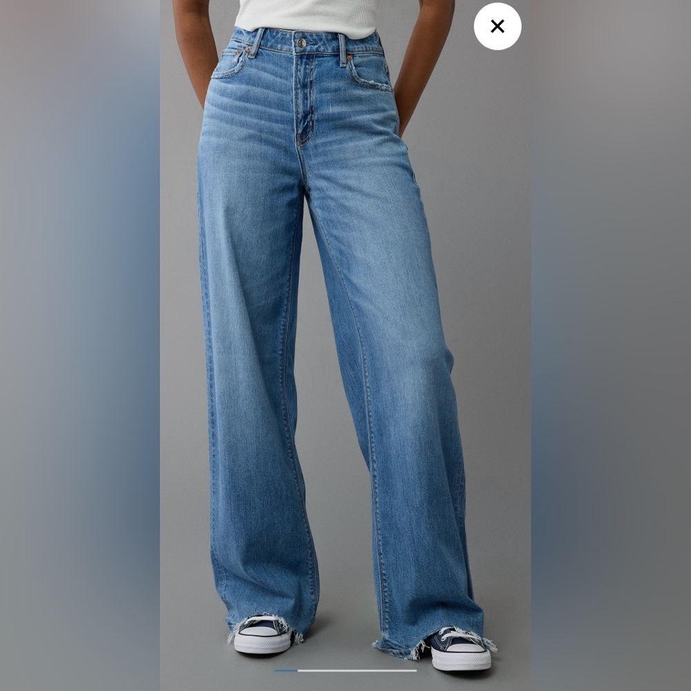 American Eagle Dreamy Drape Wide Leg Jeans